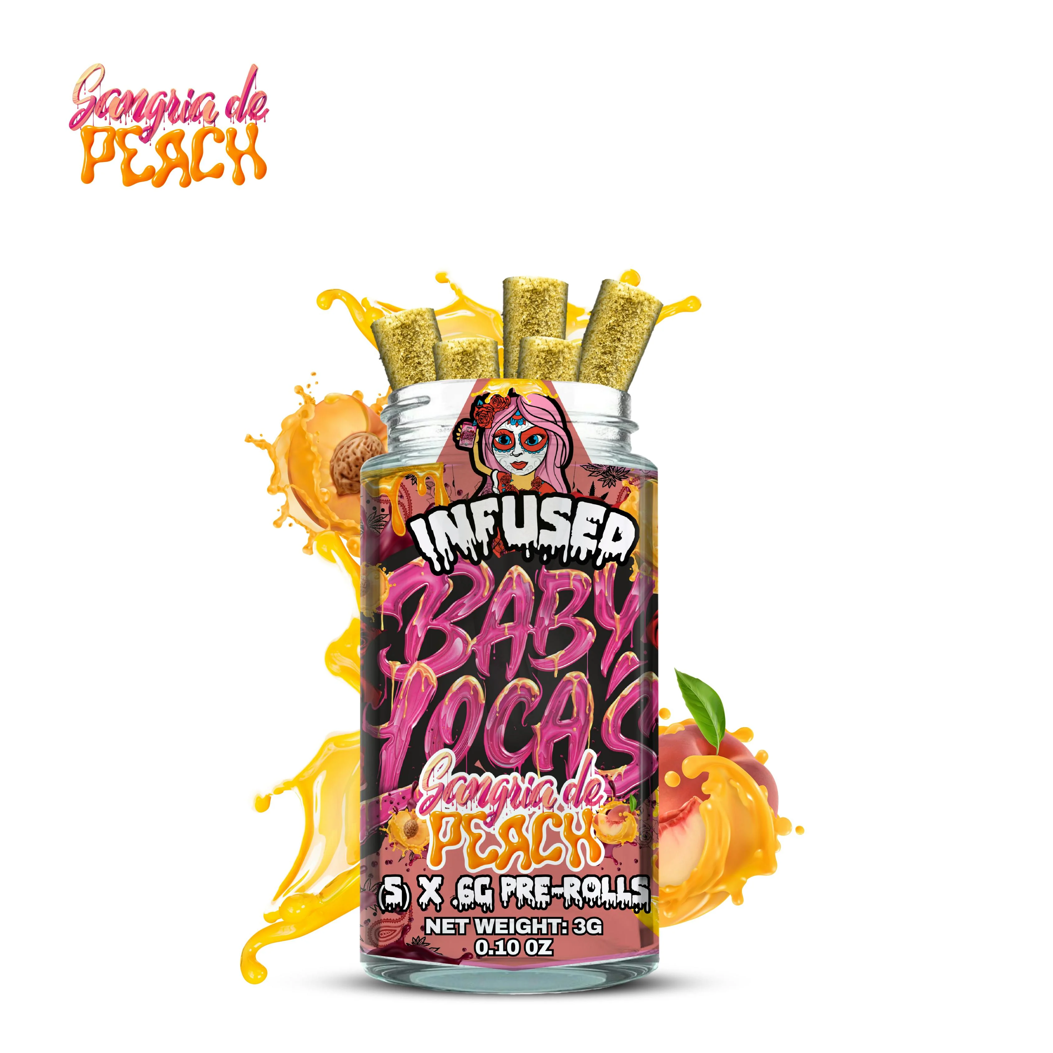 BABY LOCA'S X FEATURING DR. SMOKE: DIAMOND + KIEF + LIVE RESIN INFUSED PREROLLS - 3G - Image 3