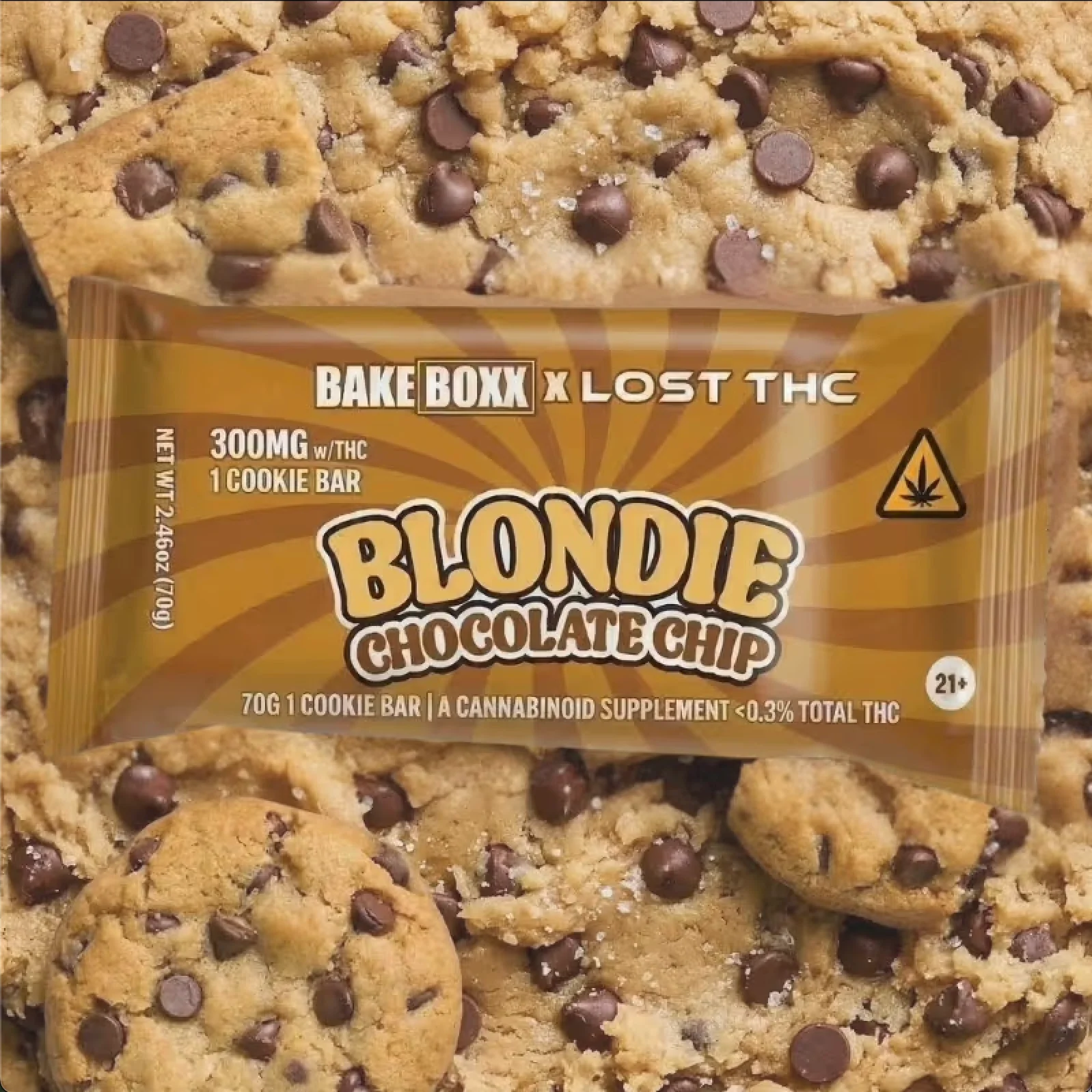 BAKE BOXX X LOST THC - COOKIE BAR - 300MG - Image 3