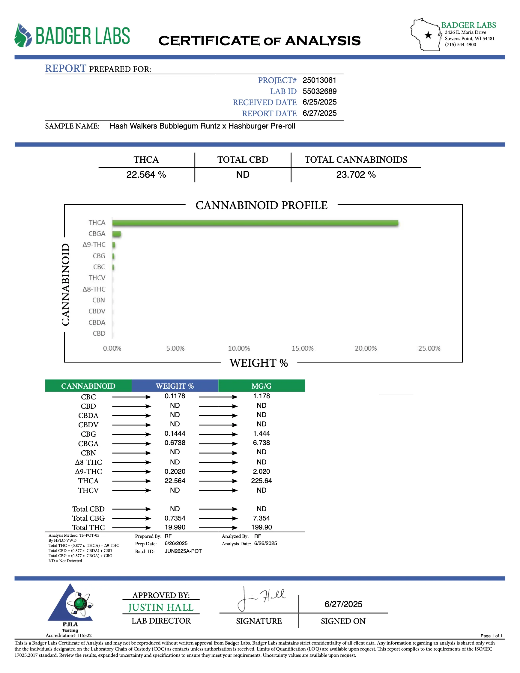 BIG CHIEF - HASH WALKERS THCA PRE ROLLS - 6CT - Image 9
