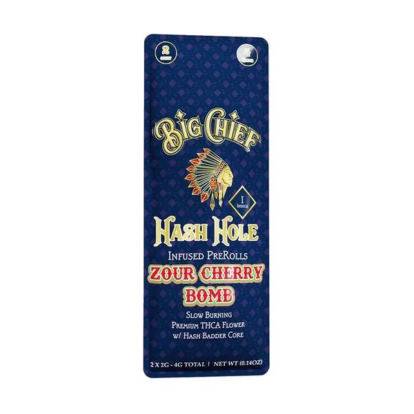 BIG CHIEF - THCA HASH HOLE PREROLLS - 2 X 2G - Image 3