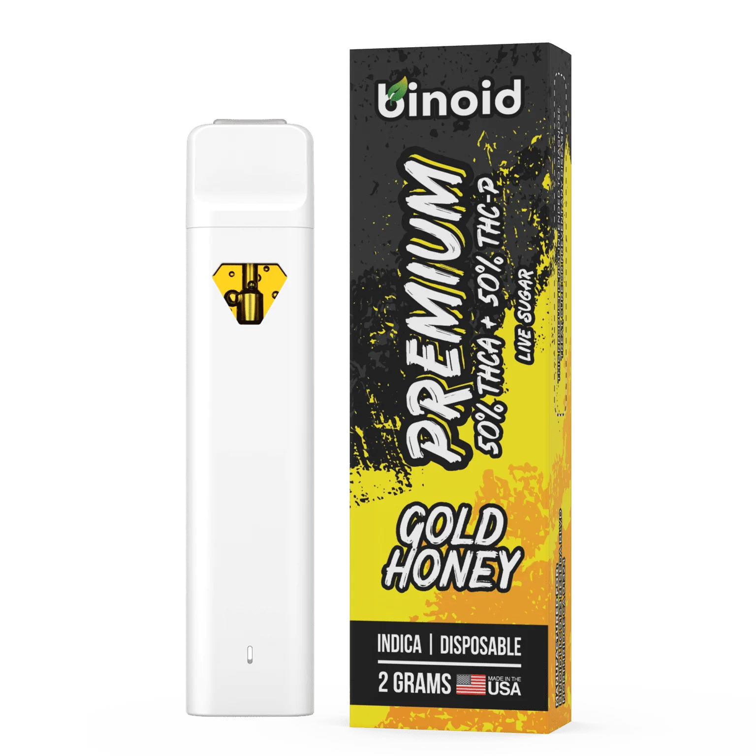 BINOID: PREMIUM THCA + THCP LIVE SUGAR DISPOSABLE - 2G - Image 5