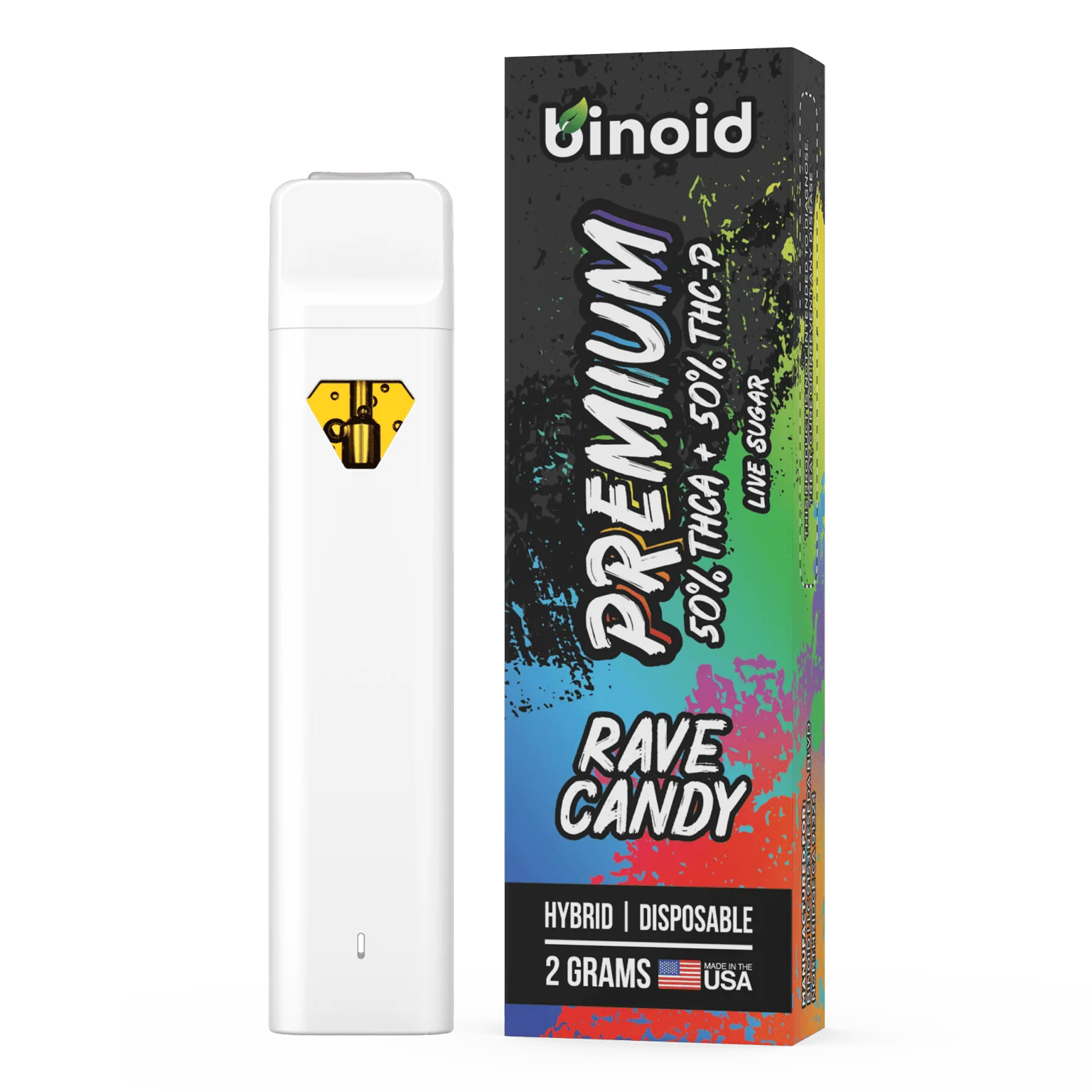 BINOID: PREMIUM THCA + THCP LIVE SUGAR DISPOSABLE - 2G - Image 6