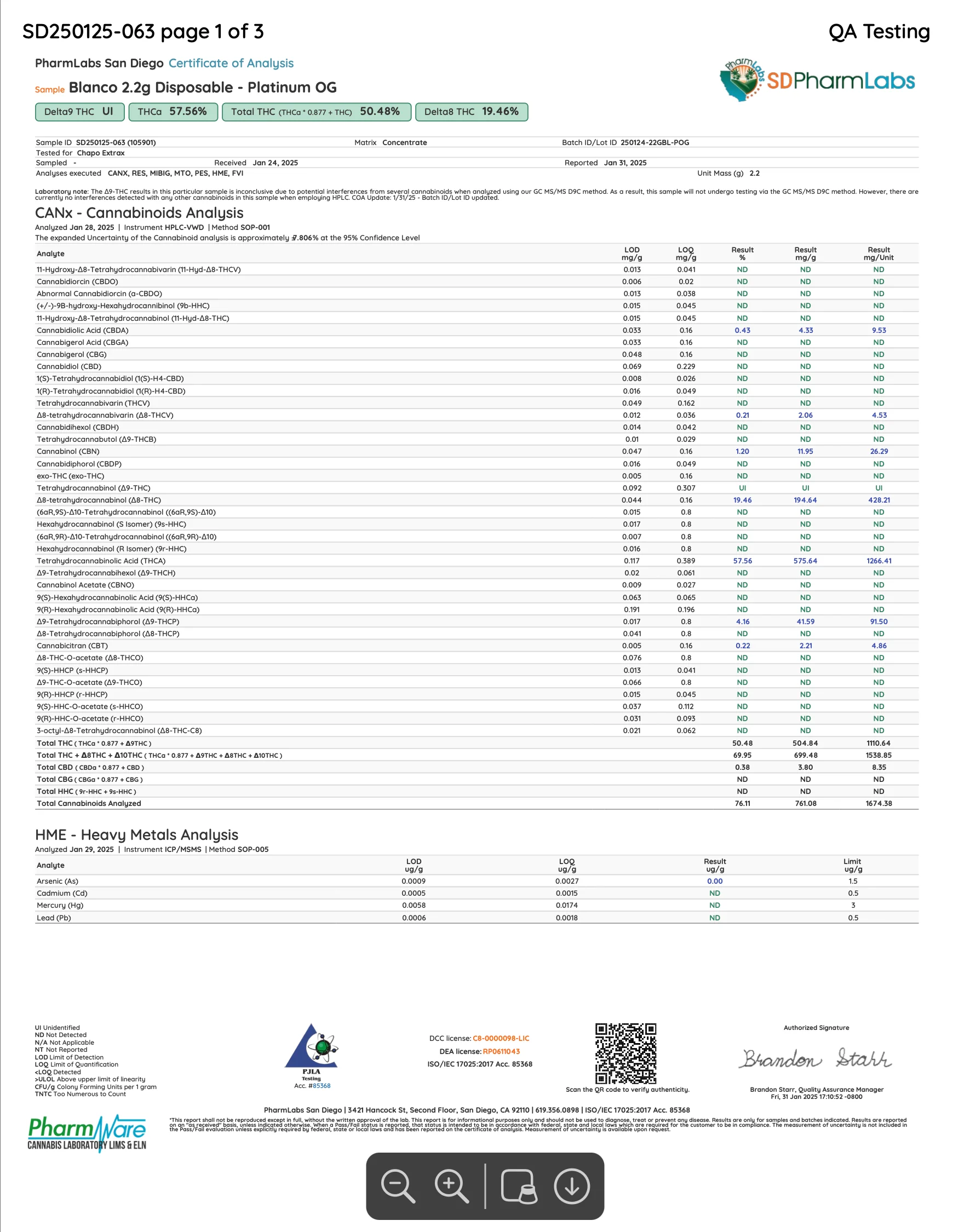 CHAPO: BLANCO THCA DIAMOND BATTER DISPOSABLE - 2.2G - Image 8