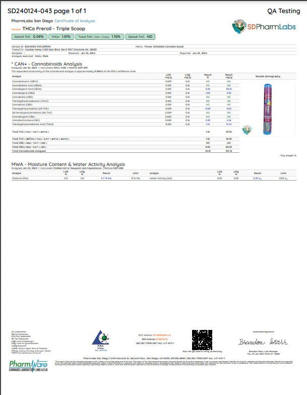 COOKIES - THC-A PREROLL - Image 8