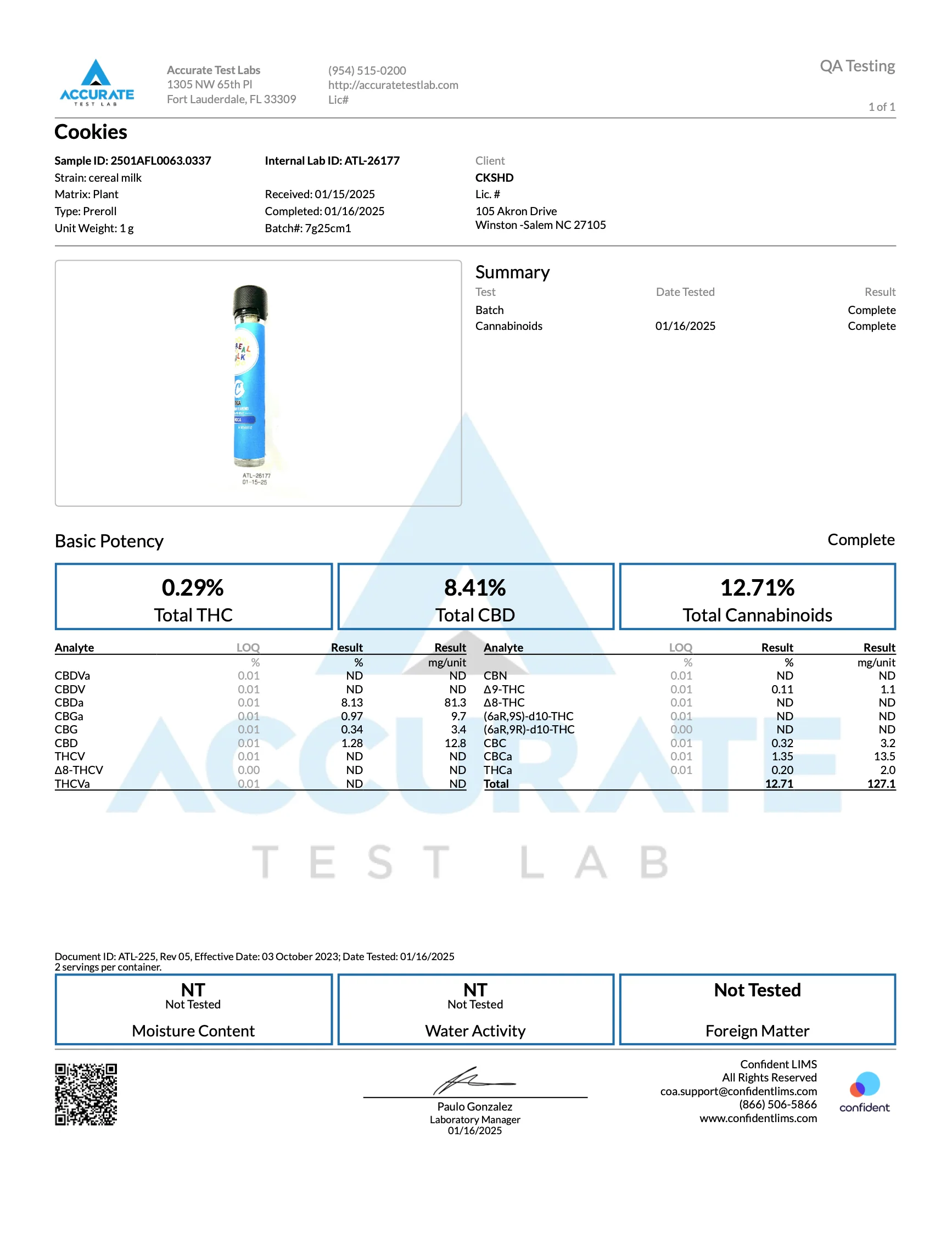 COOKIES: THCA INFUSED PRE-ROLL SLIMS PACK - 5CT - Image 5