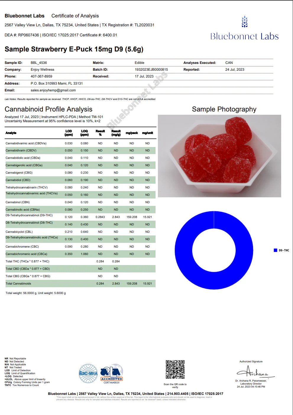 ENJOY: D9 LIVE ROSIN GUMMIES - 600MG - Image 5