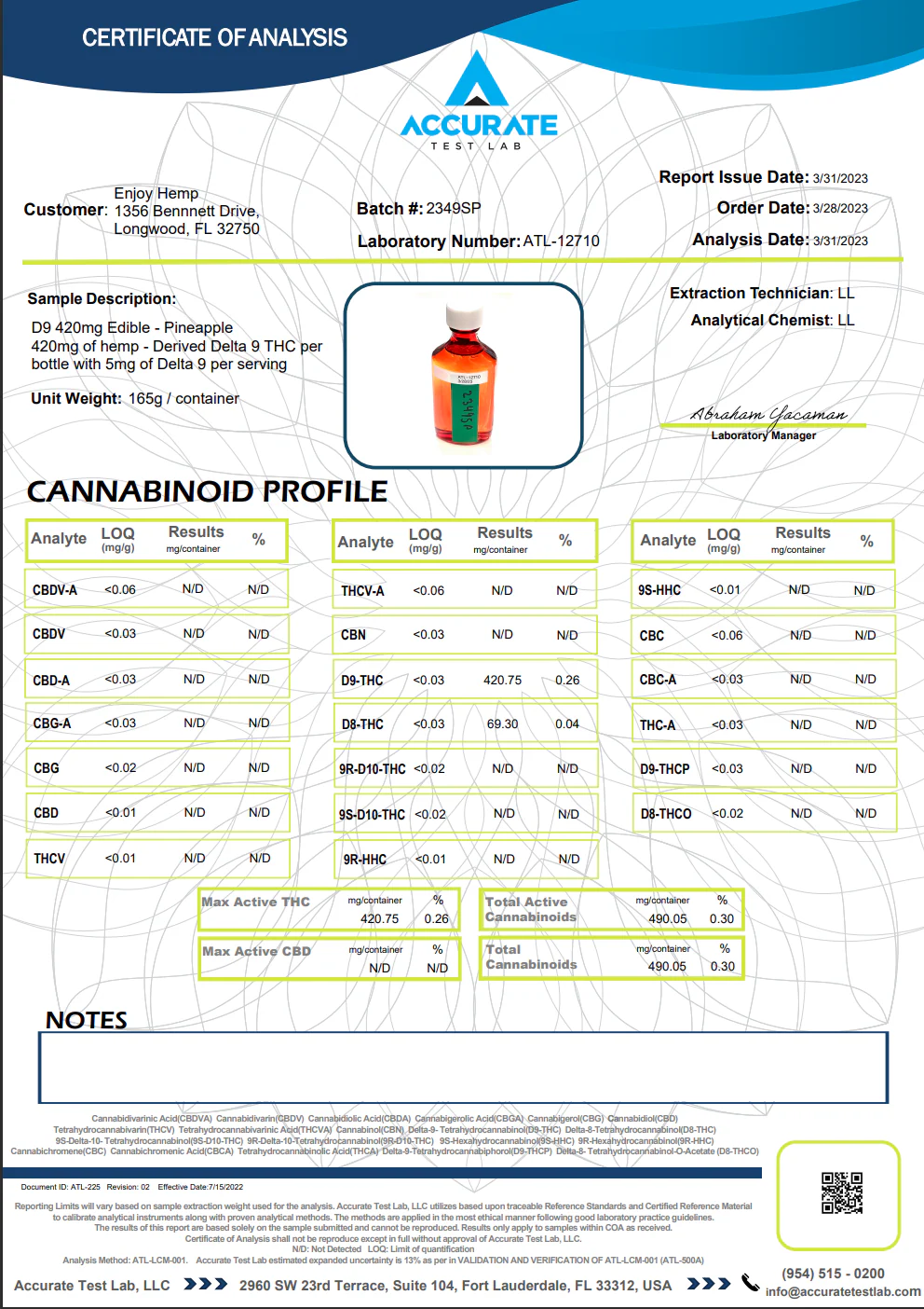 ENJOY: FAST ACTING DELTA 9 THC SYRUPS - 420MG - Image 9