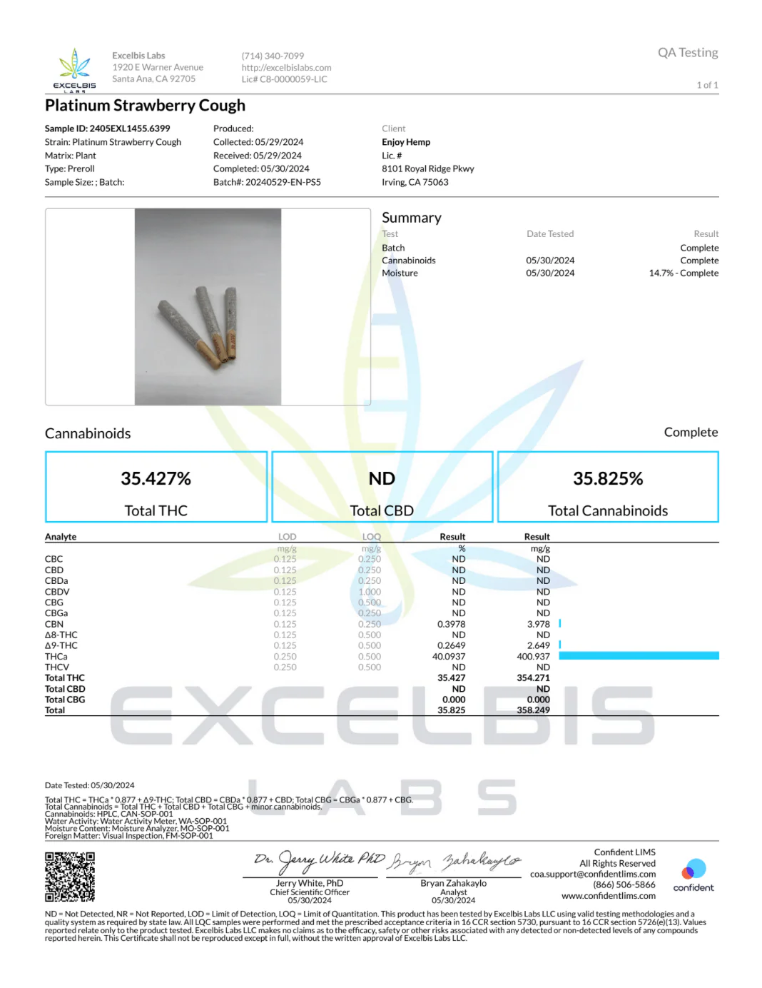 ENJOY: MEGA POTENCY DOUBLE DIAMOND THCA PRE-ROLLS - 2.5G - Image 13