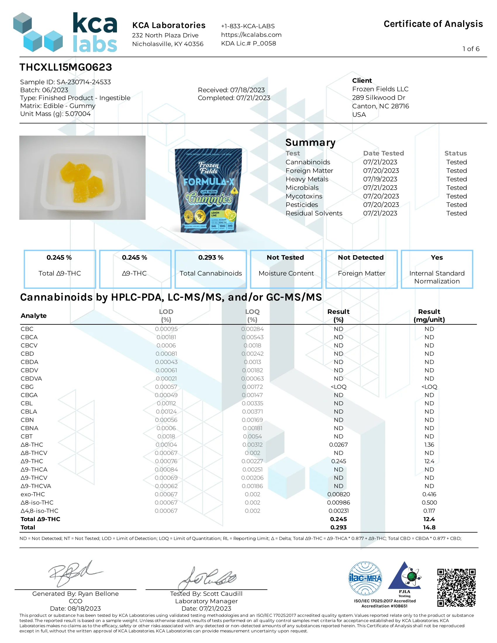 FROZEN FIELDS: FORMULA-X THC-X GUMMIES - 150MG - Image 5