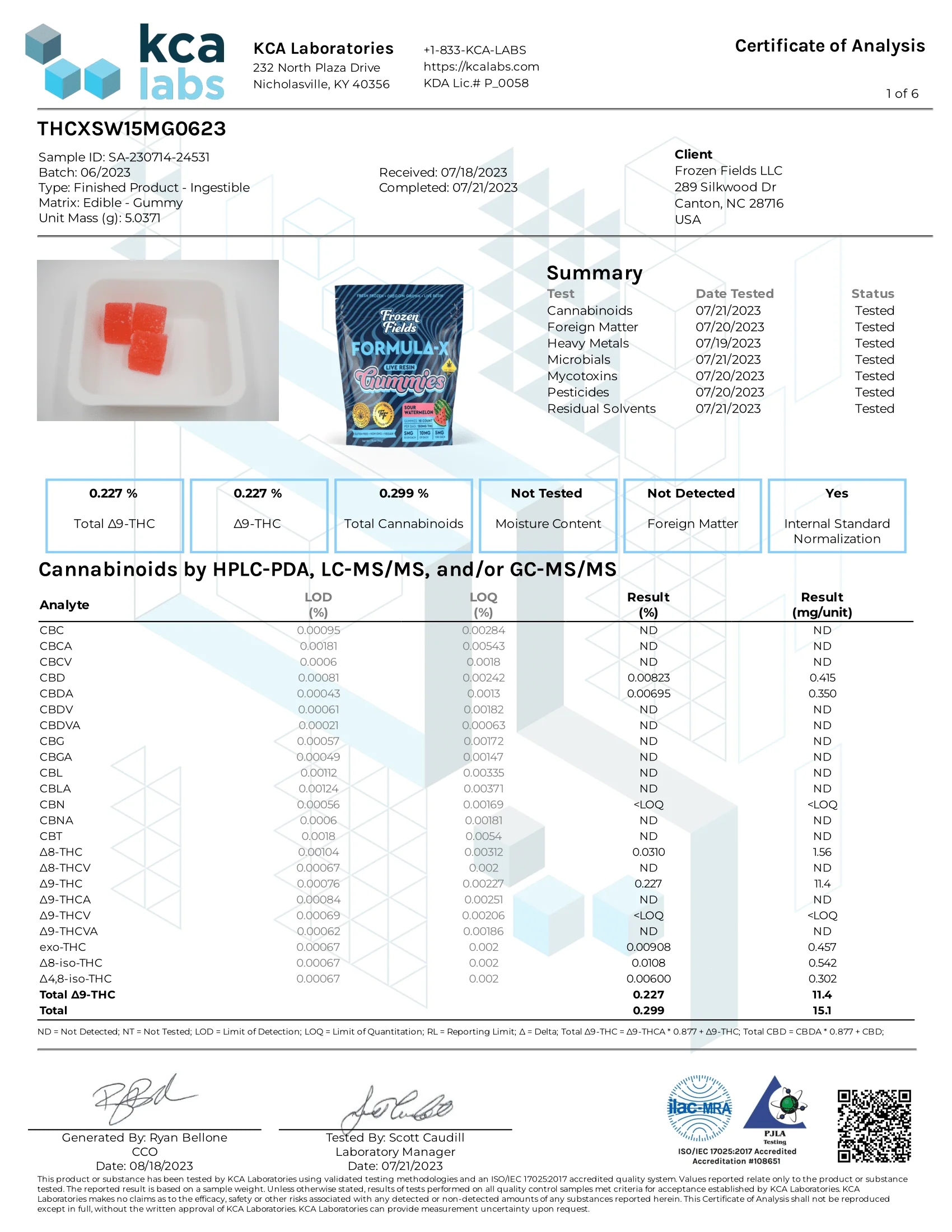 FROZEN FIELDS: FORMULA-X THC-X GUMMIES - 150MG - Image 6