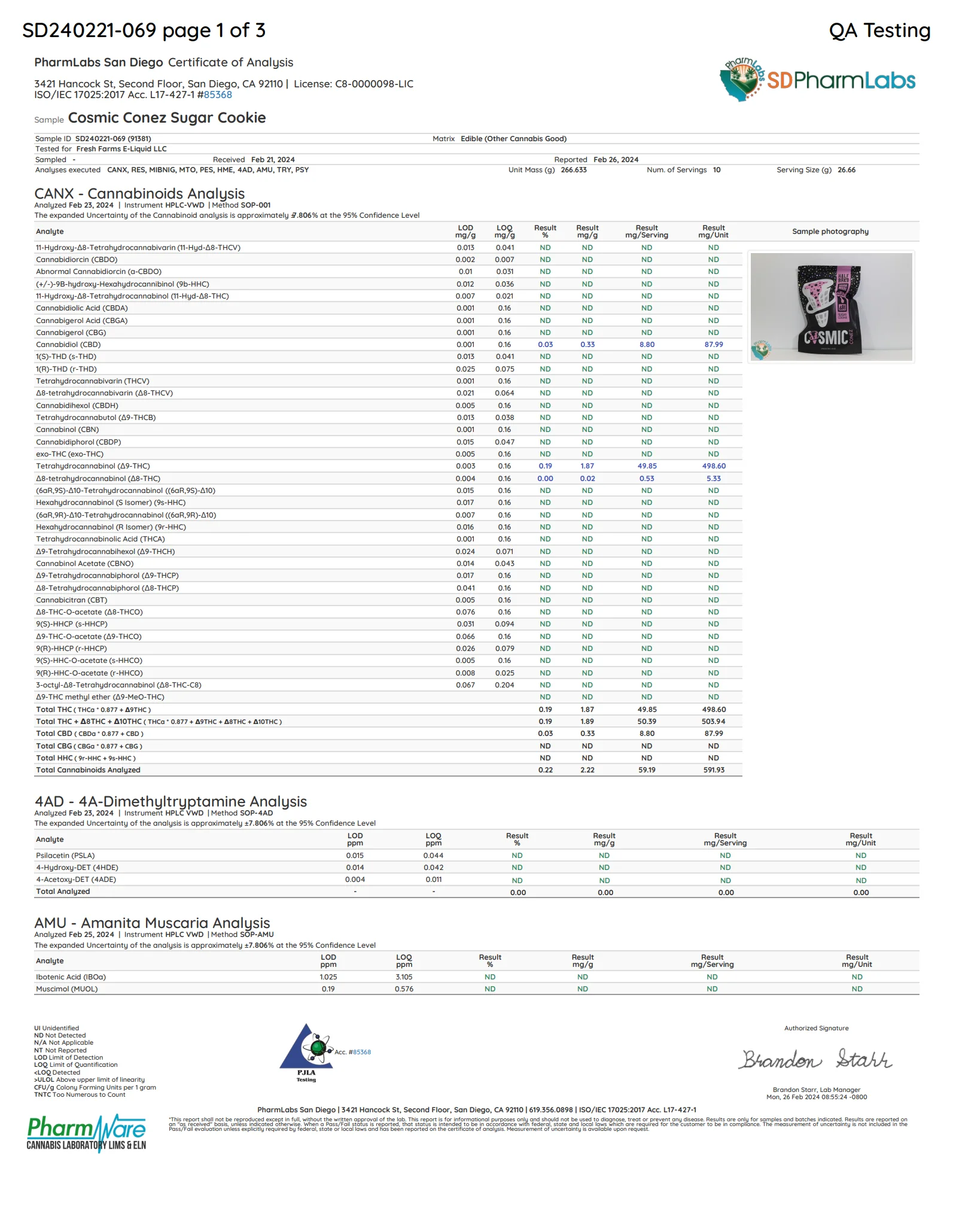 HALF BAK'D: 60MG COSMIC CONEZ - 2CT - Image 8
