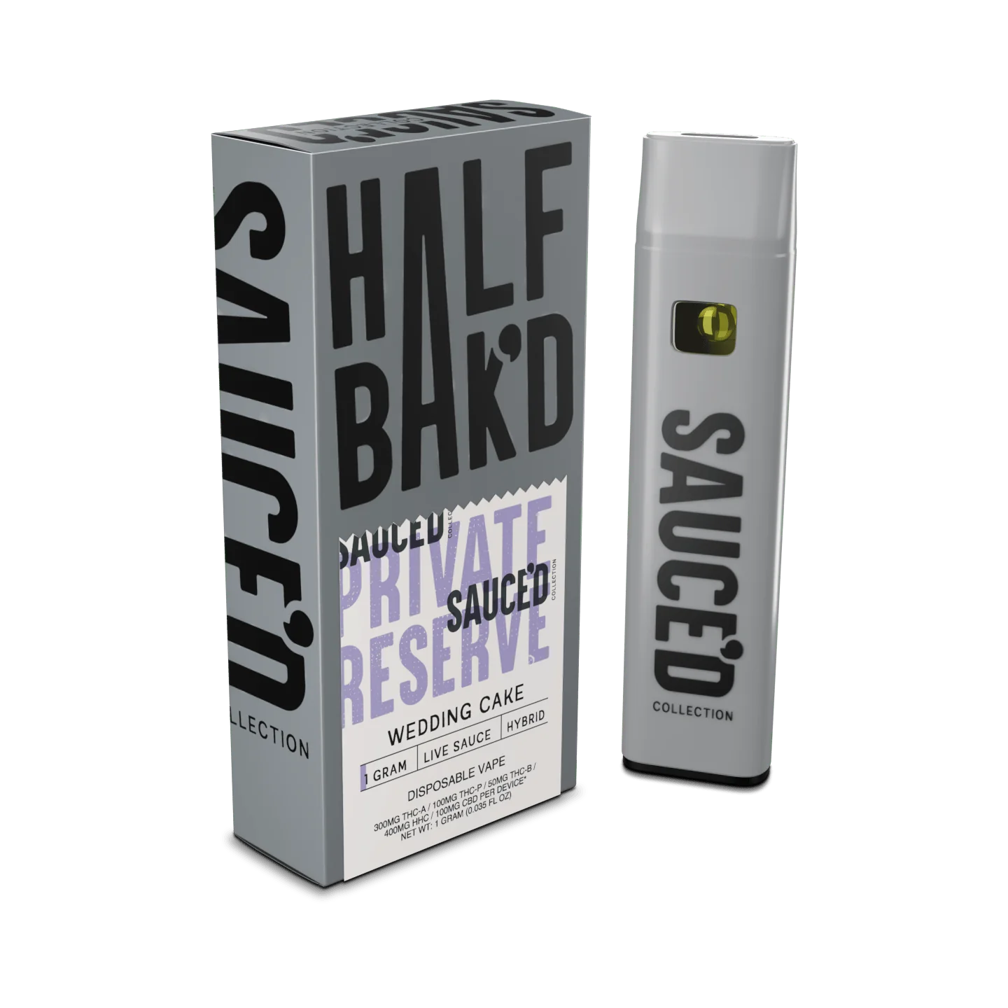 HALF BAK'D: PRIVATE RESERVE SAUCE'D DISPOSABLE - 1G - Image 3