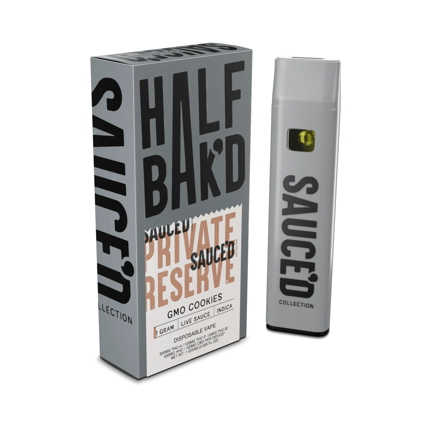 HALF BAK'D: PRIVATE RESERVE SAUCE'D DISPOSABLE - 1G - Image 4