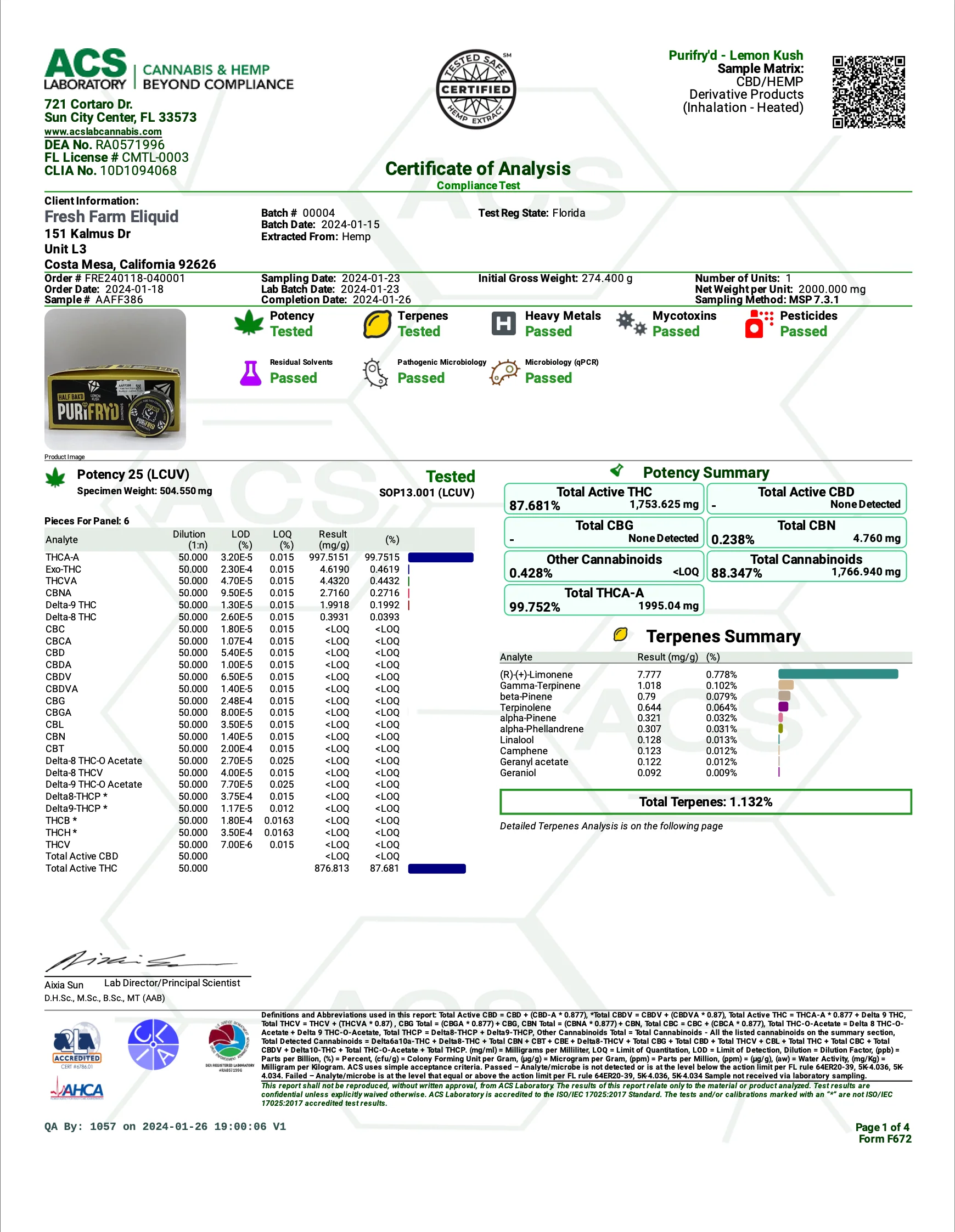 HALF BAK'D: PURE THCA PURIFRY'D DIAMONDS THCA SAUCE - 2G - Image 3