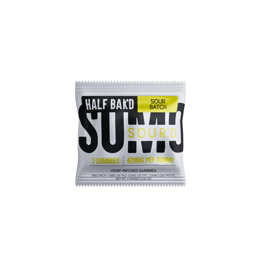 HALF BAK'D: SOUR'D GUMMIES - 840MG. - Image 4