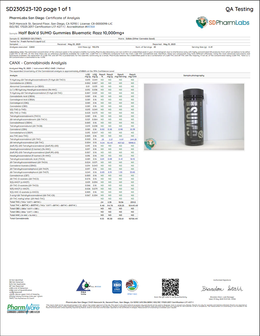 HALF BAK'D: SUMO 420MG THC GUMMY - 2 PACK - Image 16