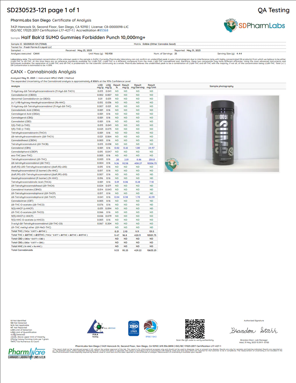HALF BAK'D: SUMO 420MG THC GUMMY - 2 PACK - Image 18