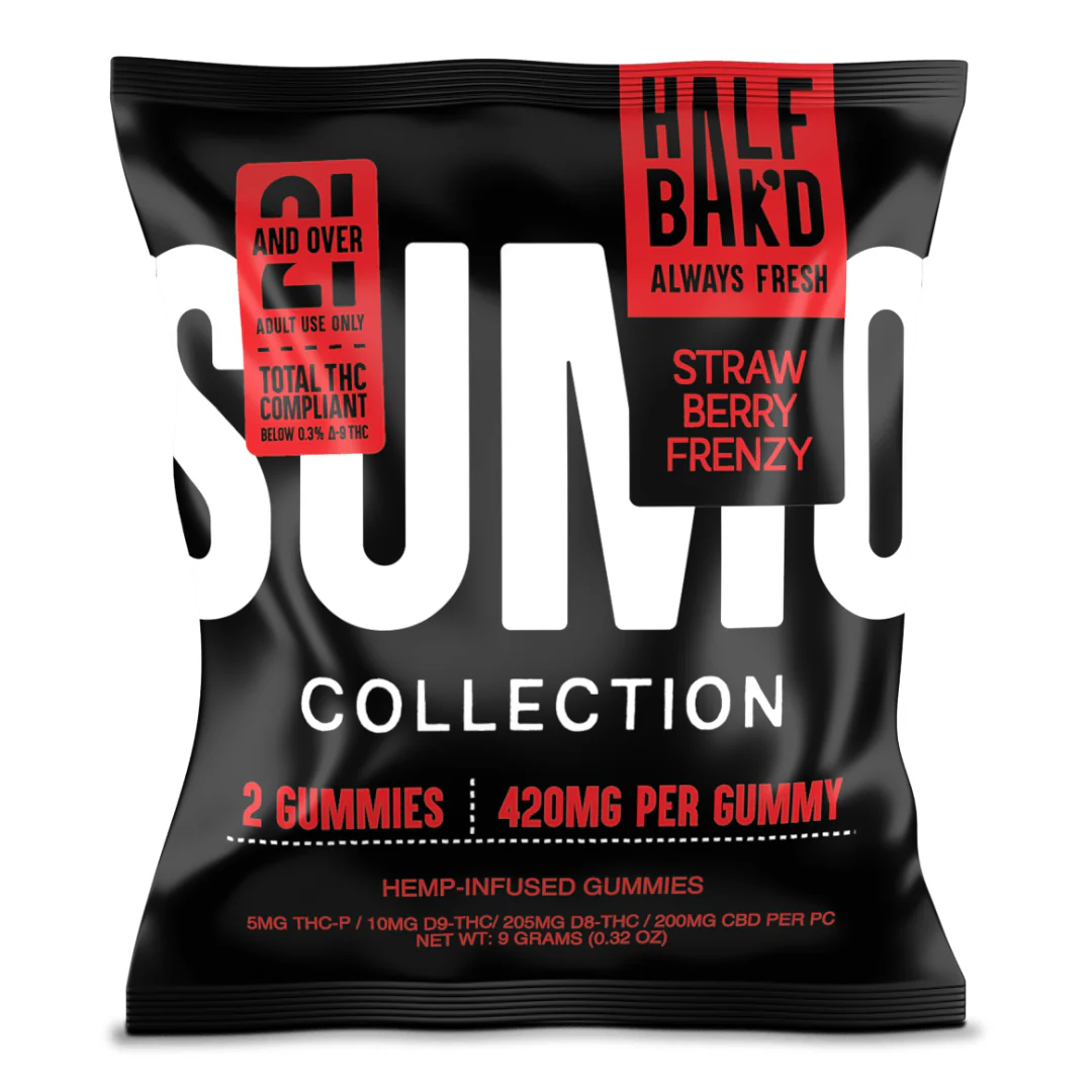 HALF BAK'D: SUMO 420MG THC GUMMY - 2 PACK - Image 3