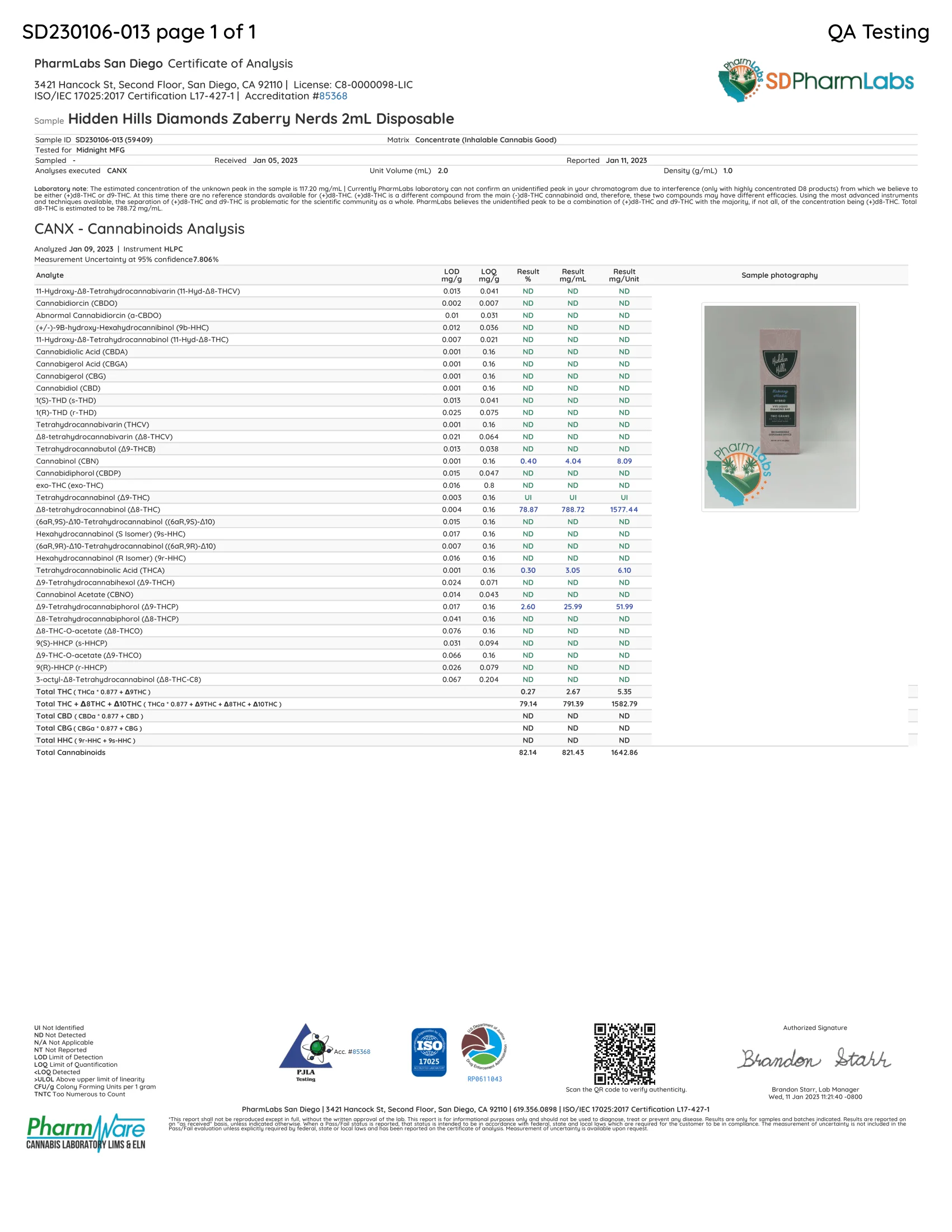 HIDDEN HILLS: NIGHT NIGHT BLEND - THC DISPOSABLES - 2G - Image 12