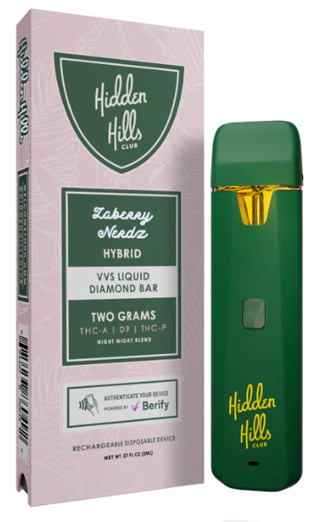 HIDDEN HILLS: NIGHT NIGHT BLEND - THC DISPOSABLES - 2G - Image 3