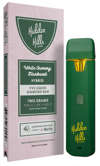 HIDDEN HILLS: NIGHT NIGHT BLEND - THC DISPOSABLES - 2G - Image 4