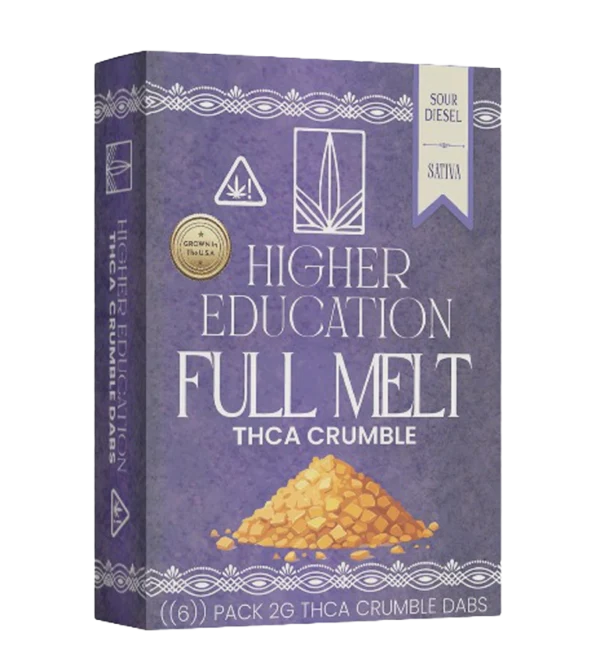 HIGHER EDUCATION: FULL MELT THCA CRUMBLE - 2G - Image 4