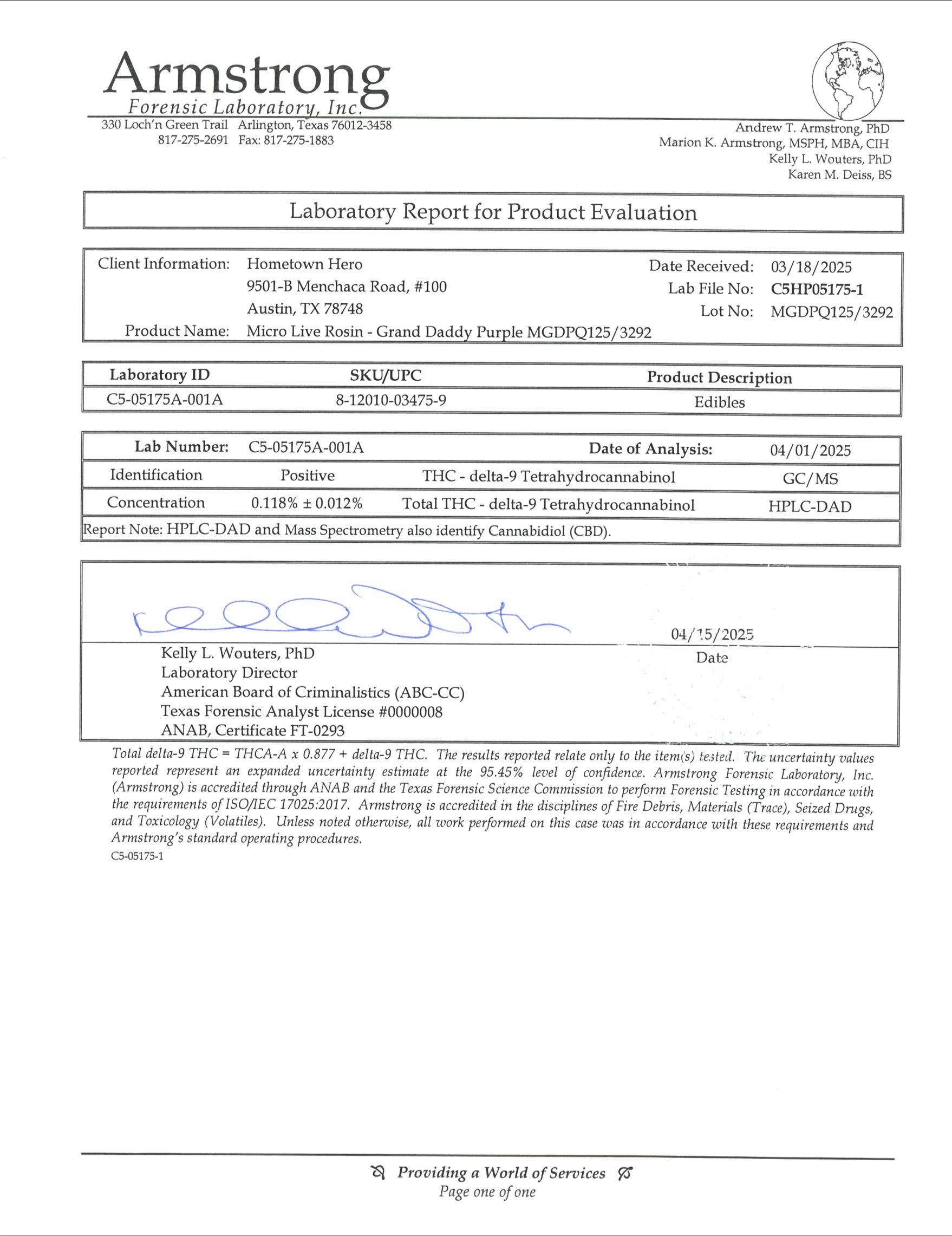 HOMETOWN HERO: BLUEBERRY 1:1 DELTA 9 THC + CBD GUMMIES (INDICA) - 100MG - Image 4