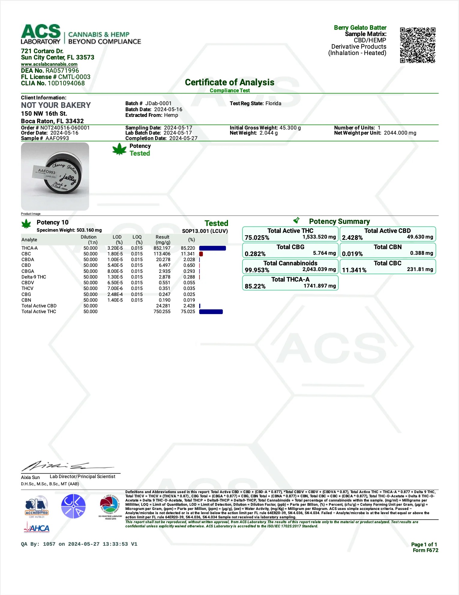 NYB: JELLY PURE THCA LIVE ROSIN BADDER - 2G - Image 9
