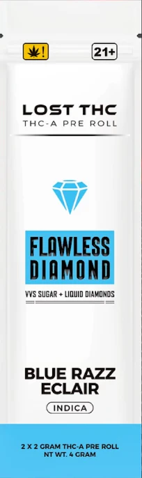 LOST THC - FLAWLESS DIAMOND THCA PREROLLS - 2 X 2G - Image 11
