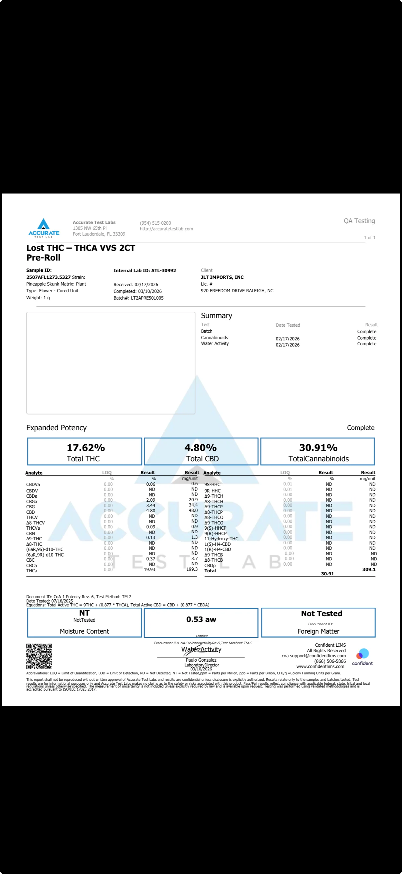 LOST THC - FLAWLESS DIAMOND THCA PREROLLS - 2 X 2G - Image 13