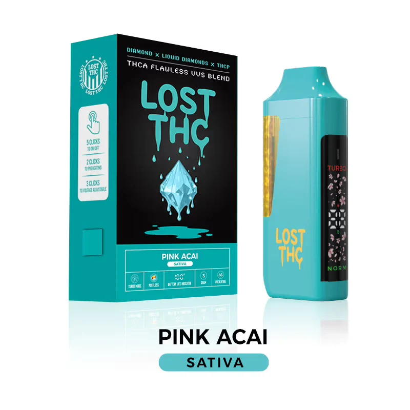 LOST THC - LIQUID DIAMOND FLAWLESS VVS THC DISPOSABLE - 3G - Image 3