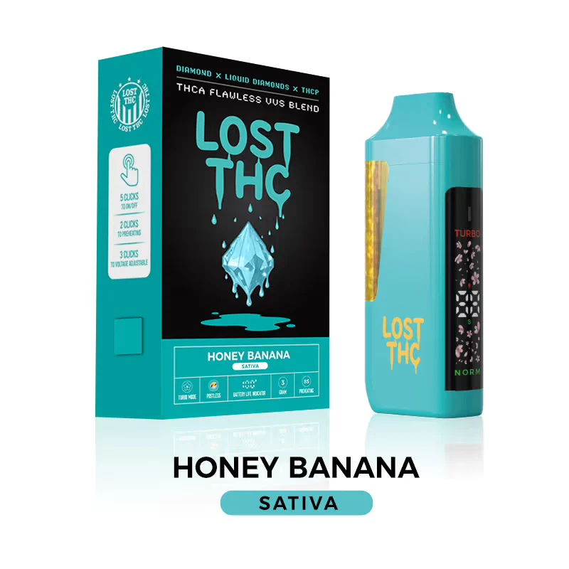 LOST THC - LIQUID DIAMOND FLAWLESS VVS THC DISPOSABLE - 3G - Image 4