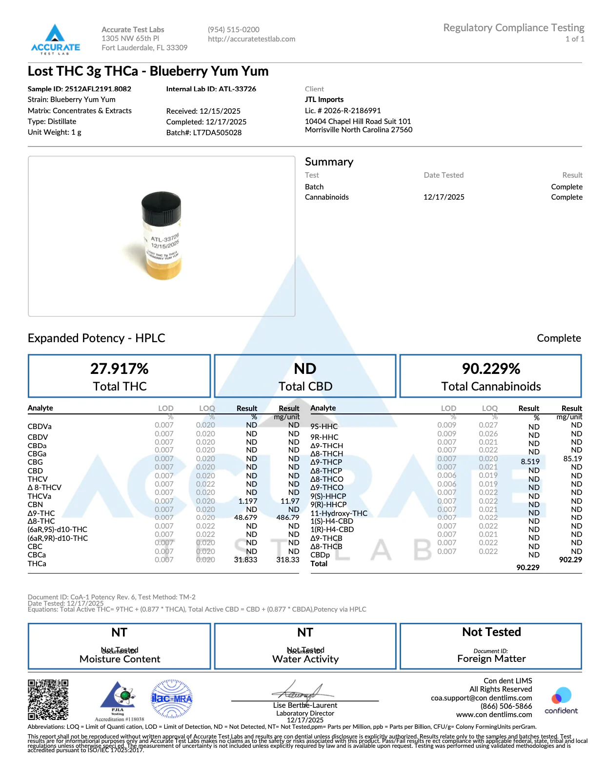 LOST THC - LIVE RESIN THCA LIQUID DIAMOND CARTRIDGE - 3G - Image 4