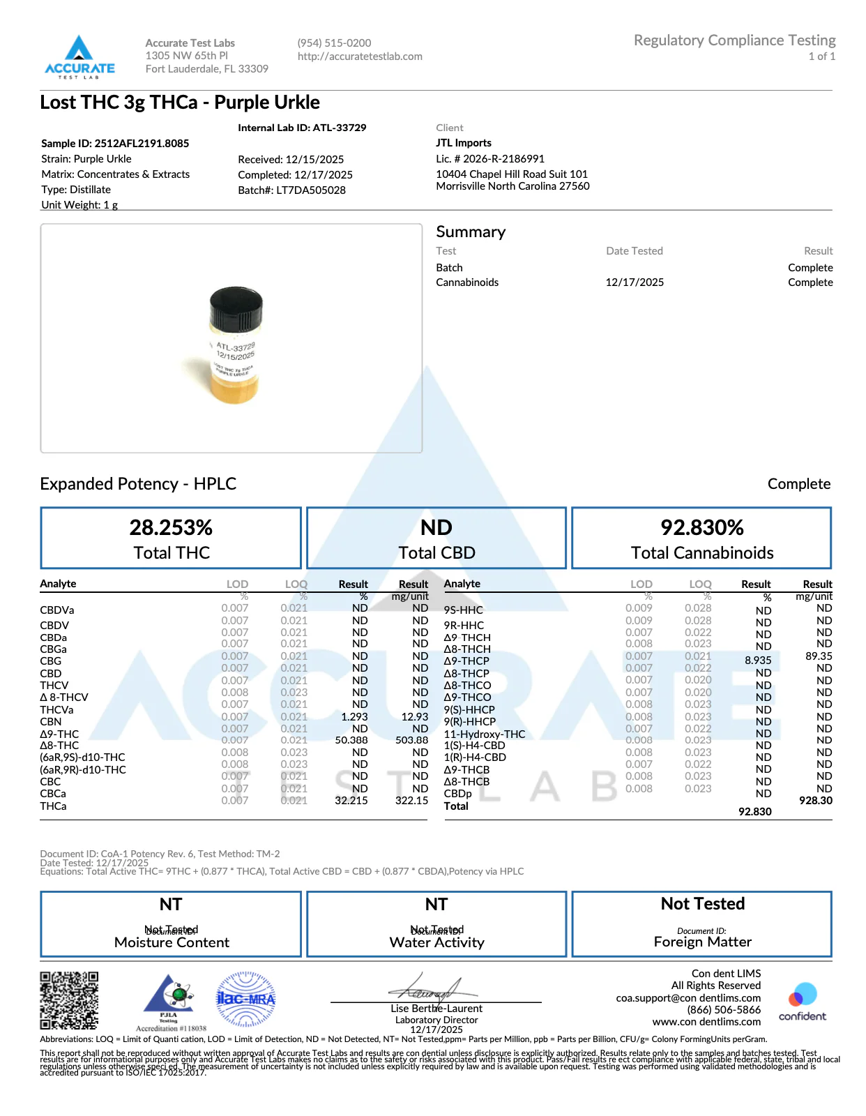 LOST THC - LIVE RESIN THCA LIQUID DIAMOND CARTRIDGE - 3G - Image 5