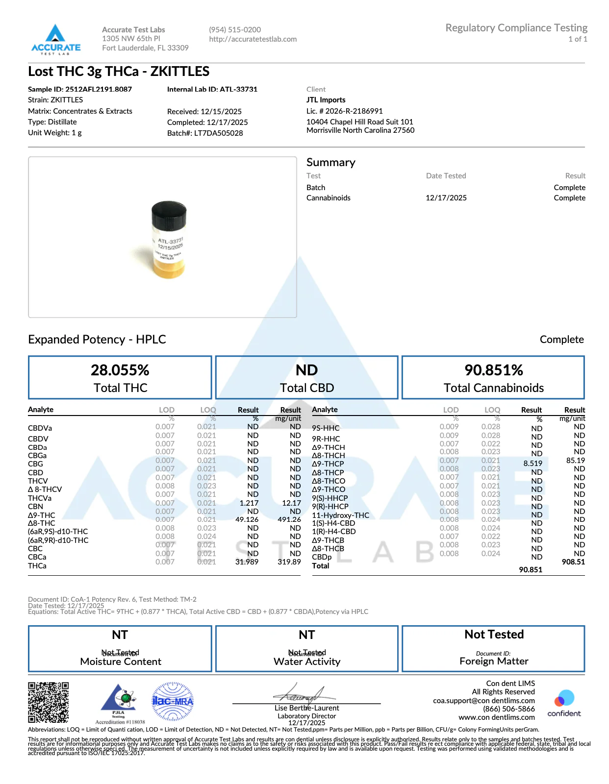 LOST THC - LIVE RESIN THCA LIQUID DIAMOND CARTRIDGE - 3G - Image 6