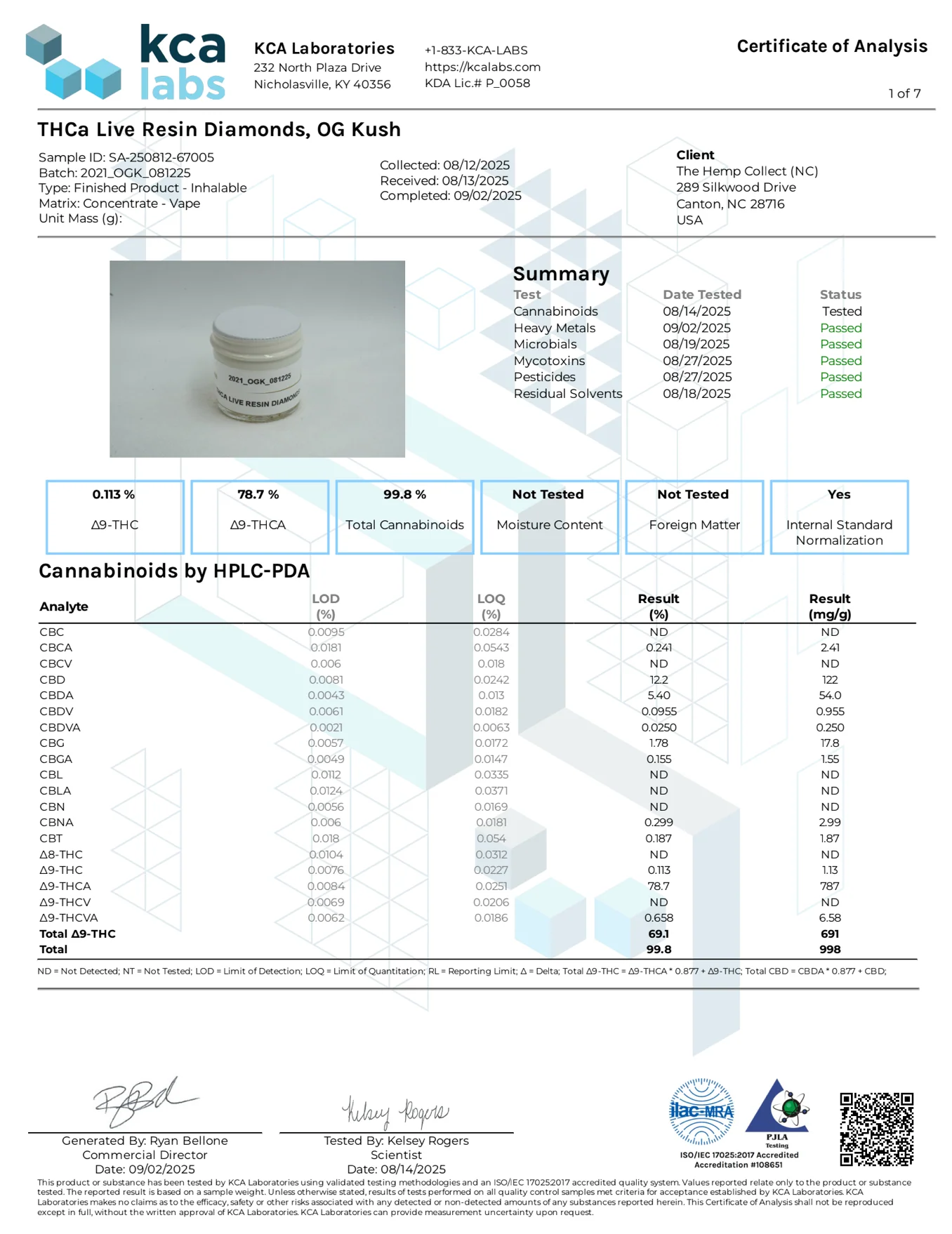MODERN HERB CO - LIVE RESIN THCA DIAMONDS - 2G - Image 7
