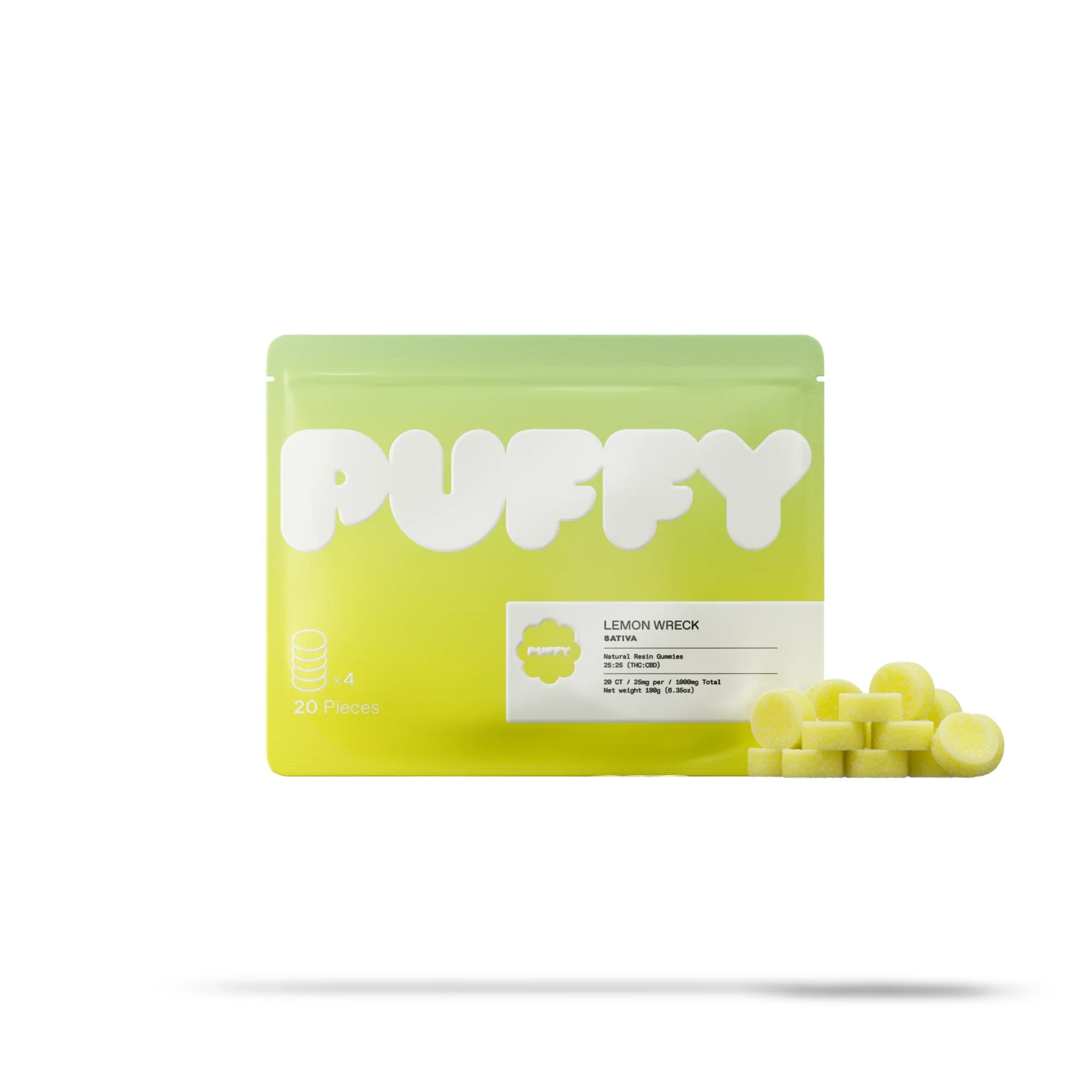 PUFFY - NATURAL RESIN THC:CBD GUMMIES - 1000MG - Image 4