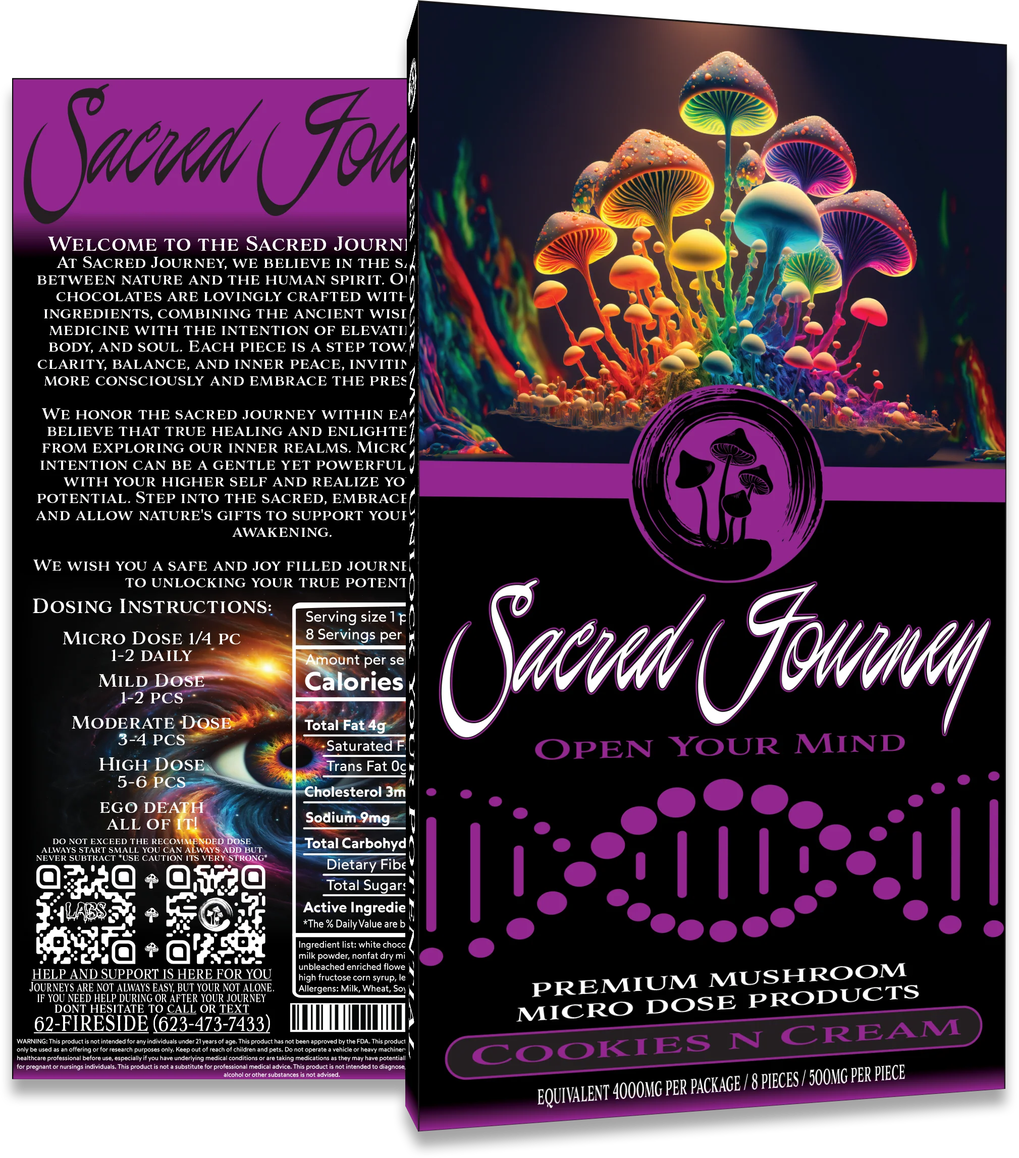 SACRED JOURNEY - PREMIUM CHOCOLATE MAGIC MUSHROOM BAR - 4G - Image 6
