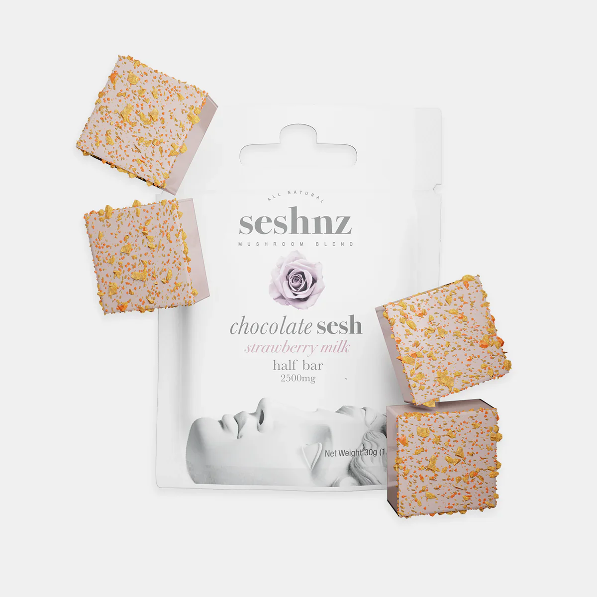 SESHNZ: ORGANIC CHOCOLATE MAGIC MUSHROOM HALF-BARS - 2500MG - Image 7