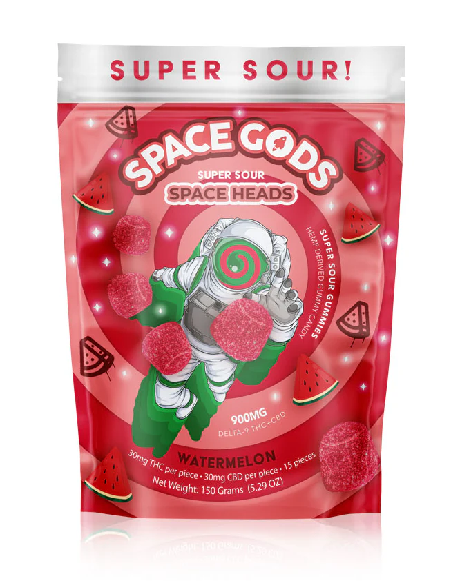 SPACE GODS: SUPER SOUR SPACE HEADS THC + CBD GUMMIES - 900MG - Image 5