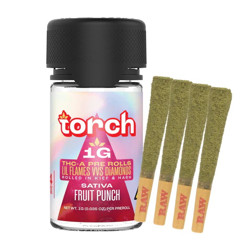 TORCH: LIL FLAMES VVS DIAMOND PREROLLS - 4CT - Image 3