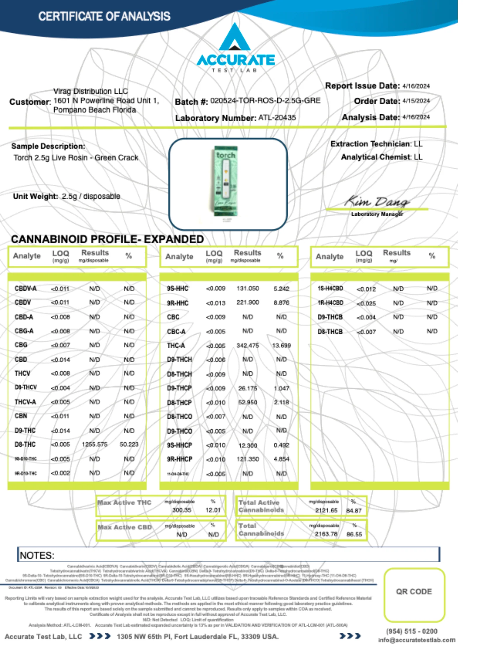 TORCH : THC-A DIAMOND INFUSED PREMIUM  DISPOSABLE - 2.5G - Image 14
