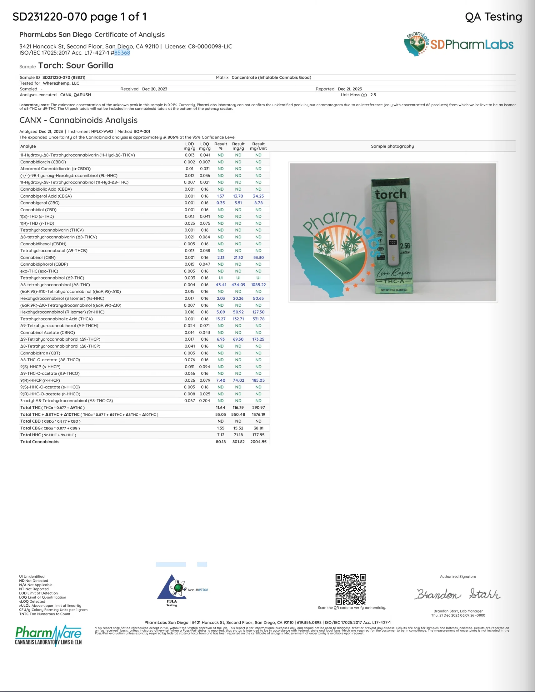 TORCH : THC-A DIAMOND INFUSED PREMIUM  DISPOSABLE - 2.5G - Image 19