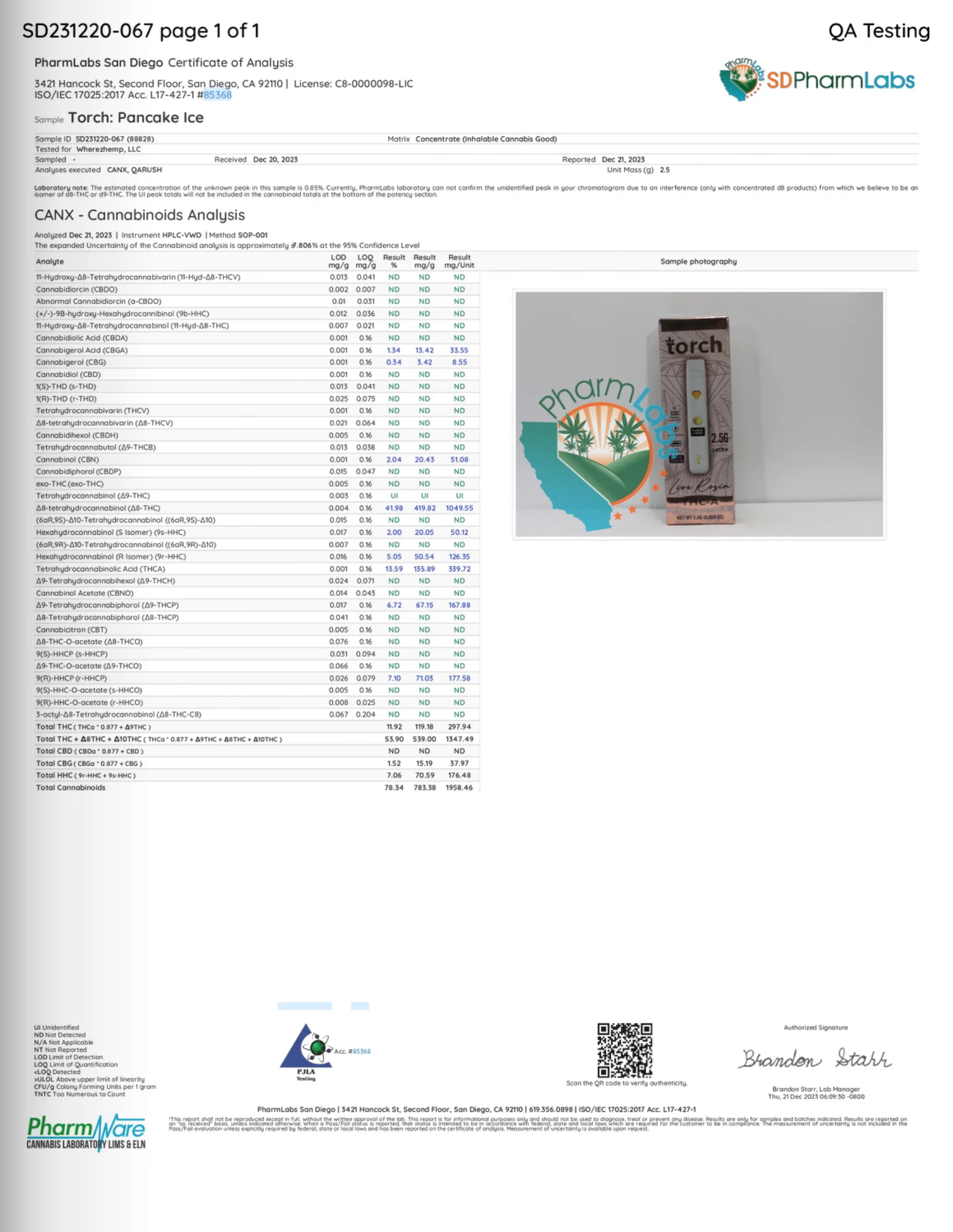 TORCH : THC-A DIAMOND INFUSED PREMIUM  DISPOSABLE - 2.5G - Image 23