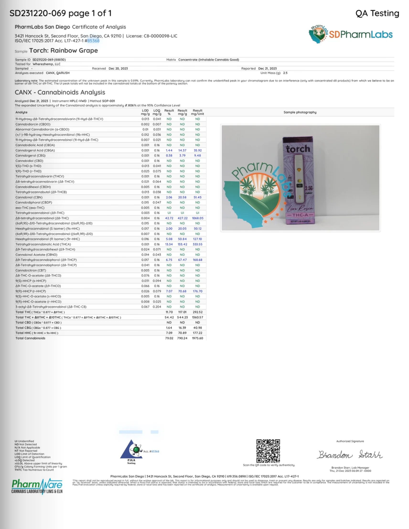 TORCH : THC-A DIAMOND INFUSED PREMIUM  DISPOSABLE - 2.5G - Image 24