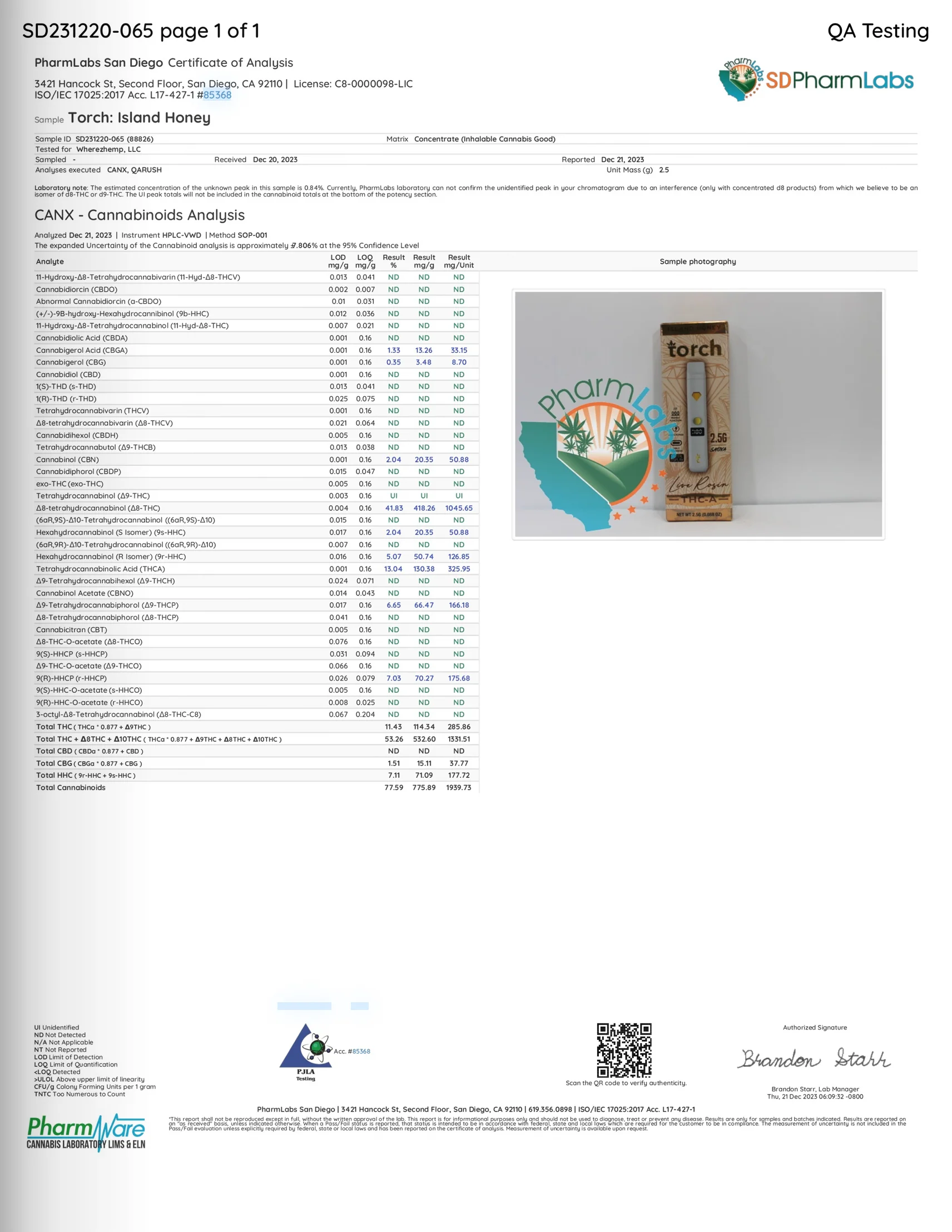 TORCH : THC-A DIAMOND INFUSED PREMIUM  DISPOSABLE - 2.5G - Image 26