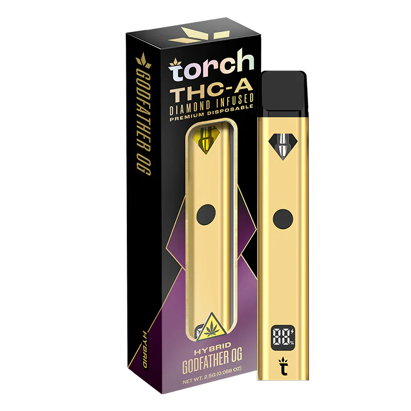 TORCH : THC-A DIAMOND INFUSED PREMIUM  DISPOSABLE - 2.5G - Image 3