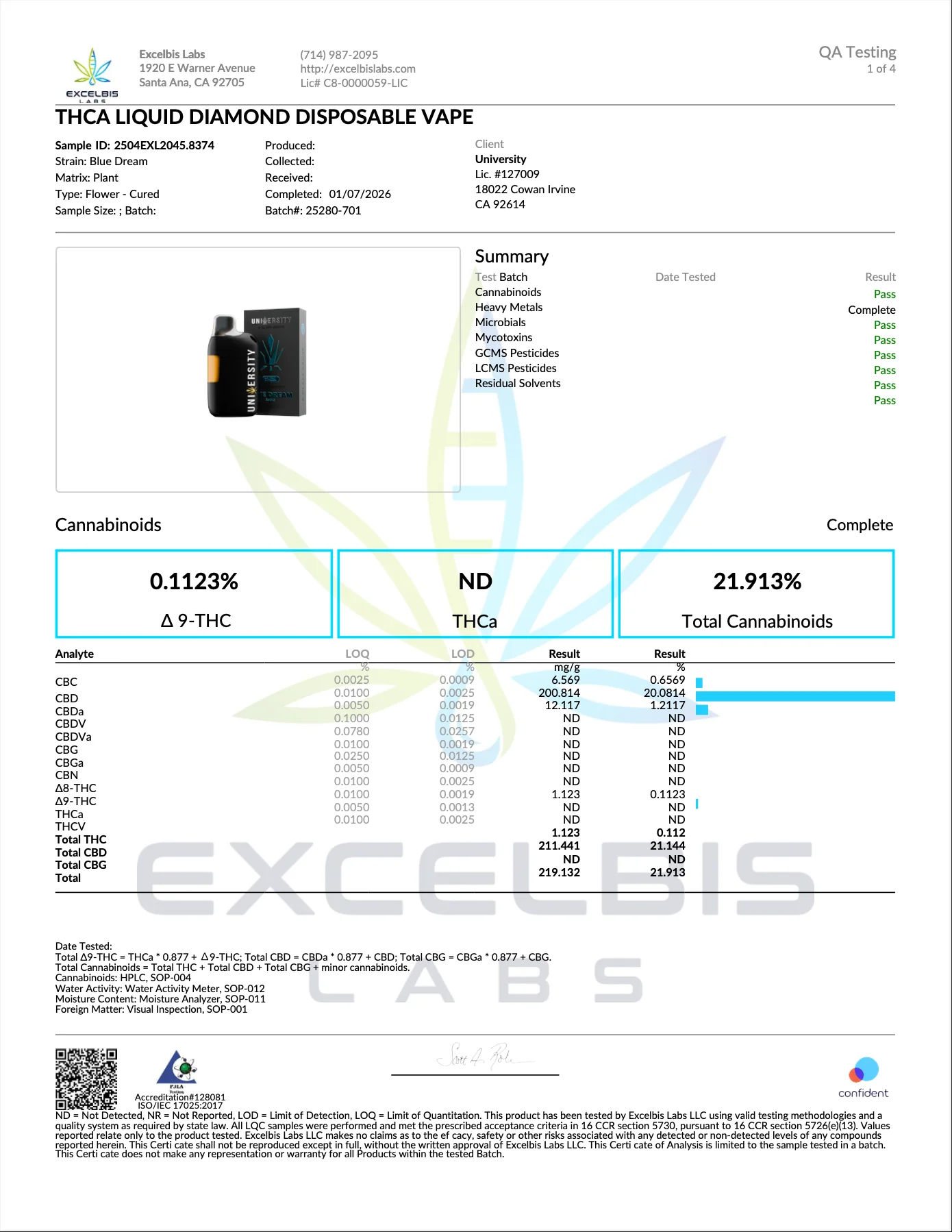 UNIVERSITY - THCA LIQUID DIAMOND DISPOSABLE - 2.5 - Image 12