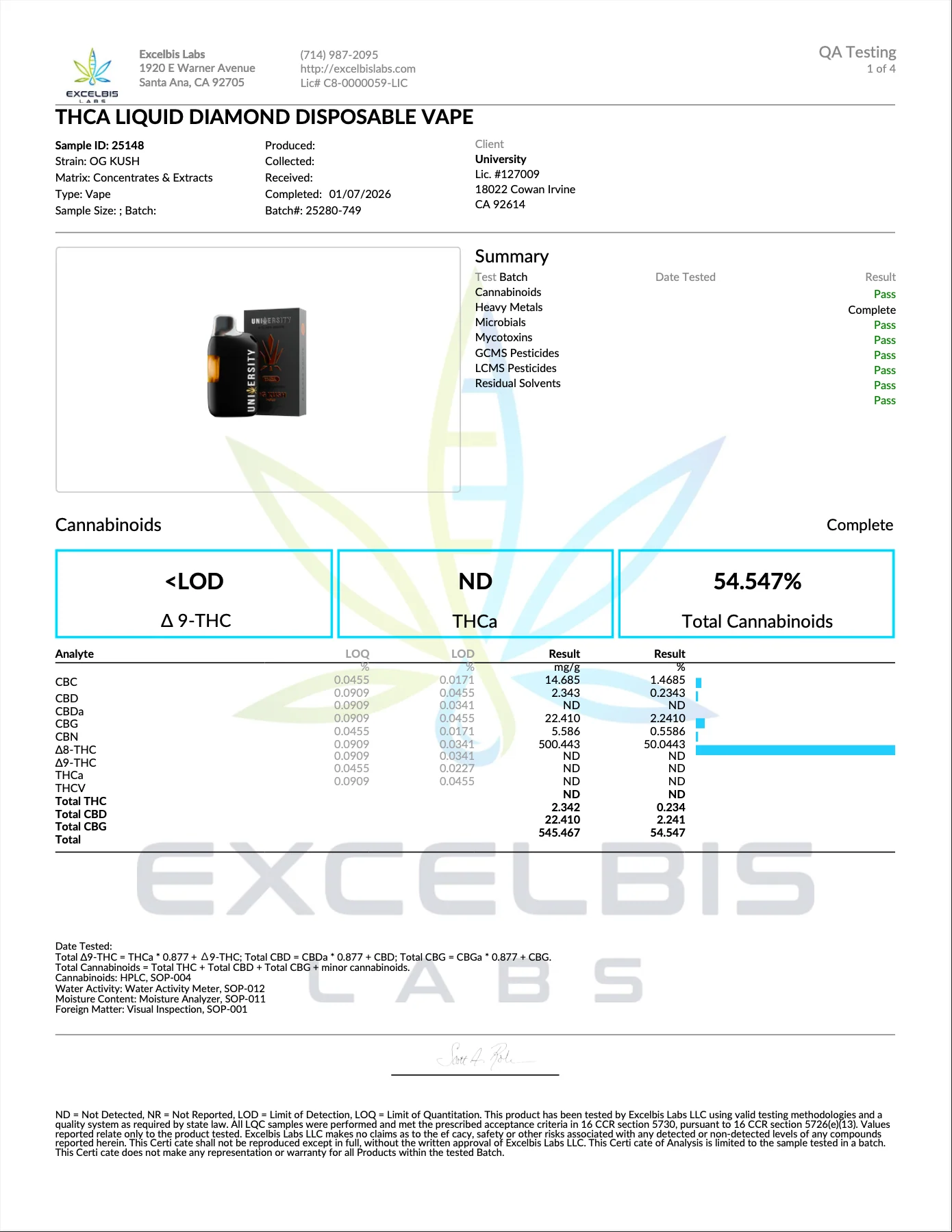 UNIVERSITY - THCA LIQUID DIAMOND DISPOSABLE - 2.5 - Image 15