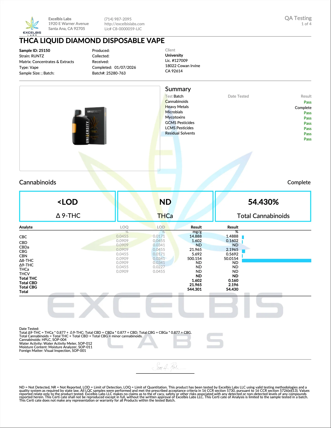 UNIVERSITY - THCA LIQUID DIAMOND DISPOSABLE - 2.5 - Image 19